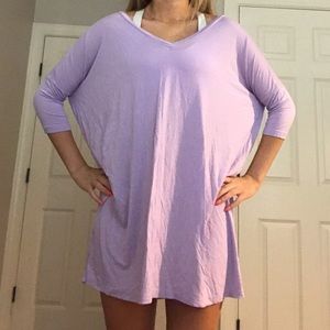 Piko, 3/4 sleeve, v neck swing dress.